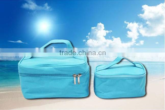 traveling portable storage bag makeup bag cosmetics bag set of 2