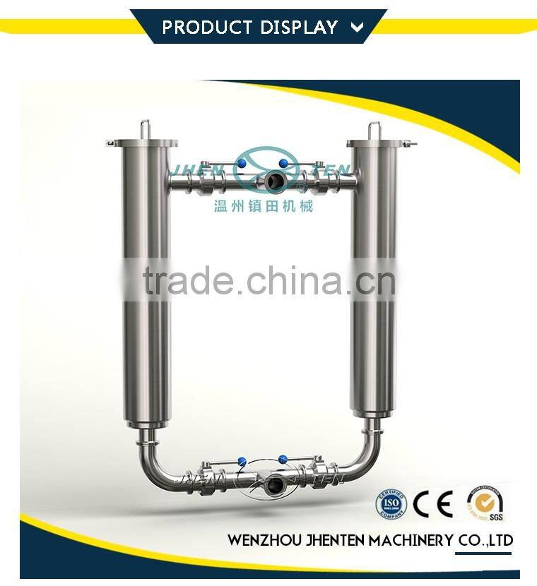 Low factory price electrical polish ss316 double tube filter