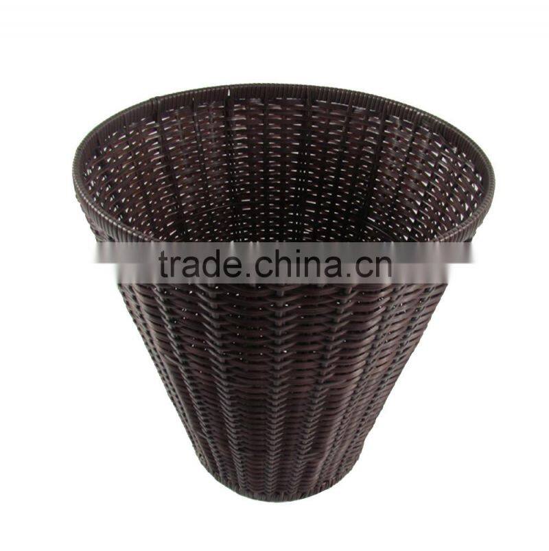 Wholesales supermarket PE rattan plastic display stand for fruit vegetable