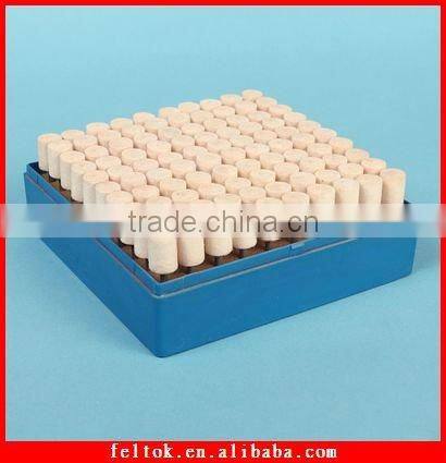 100% wool felt mounted point Polishing bob