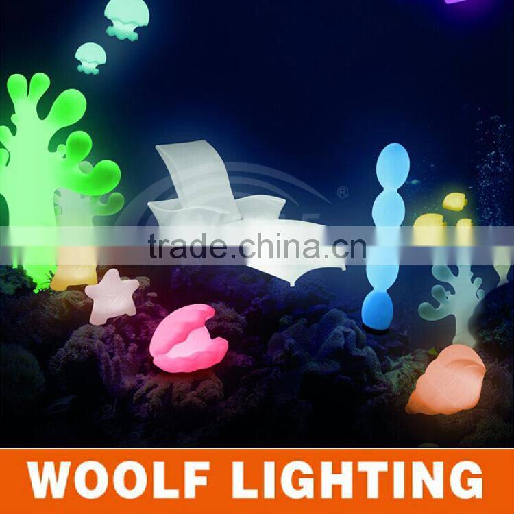Colorful Hanging Wall Decor Rechargeable LED Conch Lamp