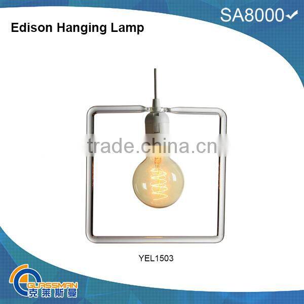 Edison glass hanging lamp