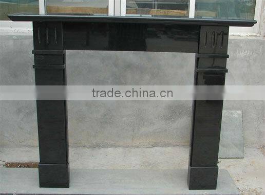 High Quality Shan'xi Black Granite Fireplace Surround