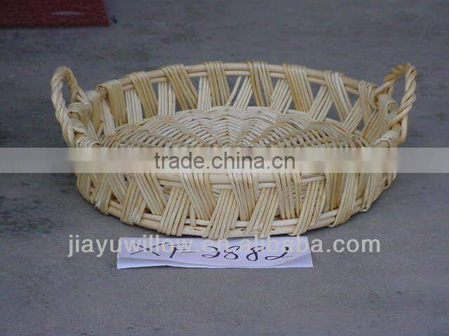 Two handles large wicker/willow laundry storage basket