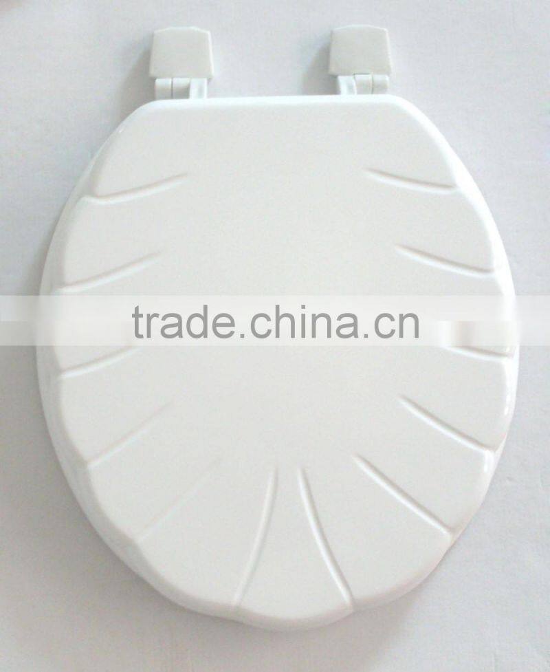17" CARVED / SCULPTURED MDF TOILET SEAT COVER , Panel/ Sandwave/Shell/Wave design toilet seat Lid