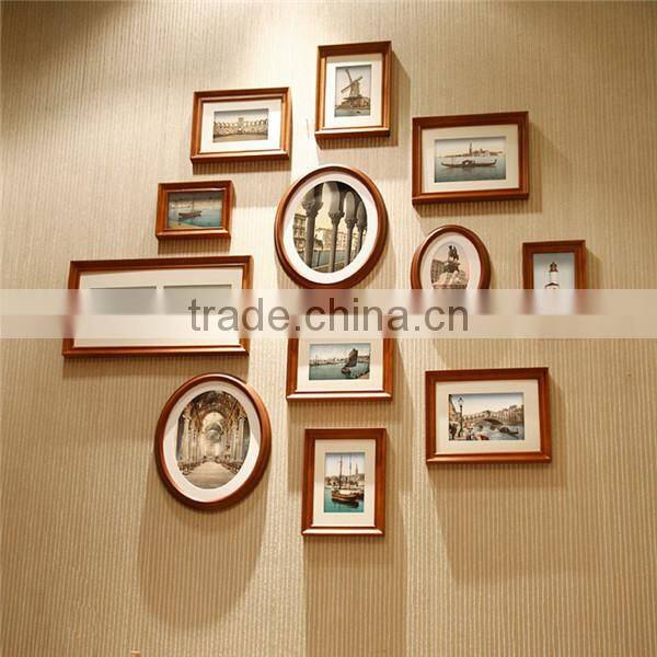 2015 new simple design decor wood photo frame wholesale