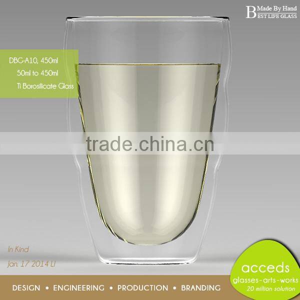 Borosilicate Different Types Double Glass Cup for Hot Drinks
