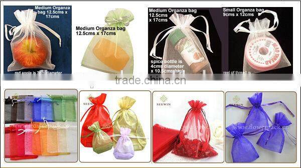 organza gift bag for Christmas