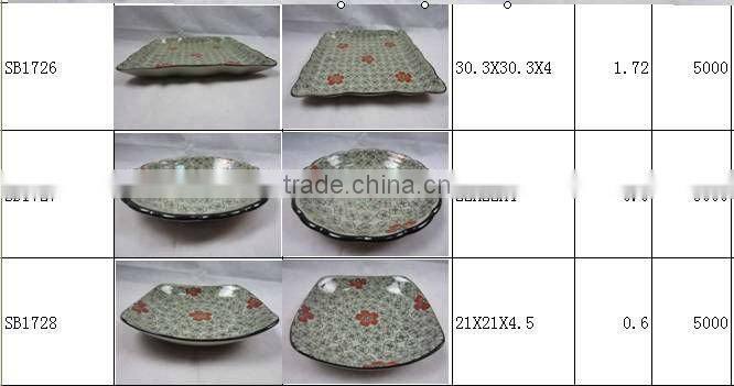 10 pcs japanese style stock porcelain dinner set