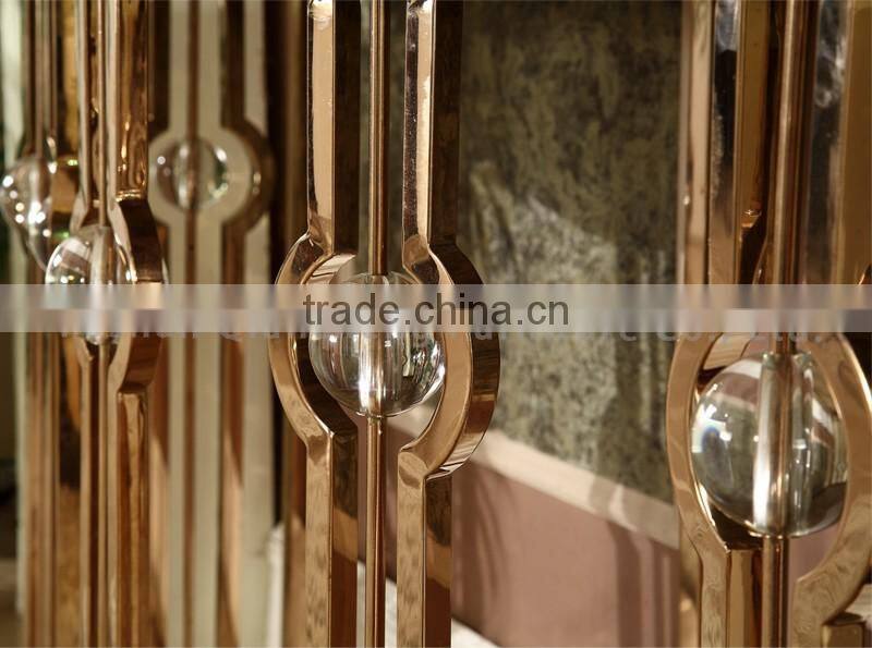 luxury marble top console table with crystal decoration
