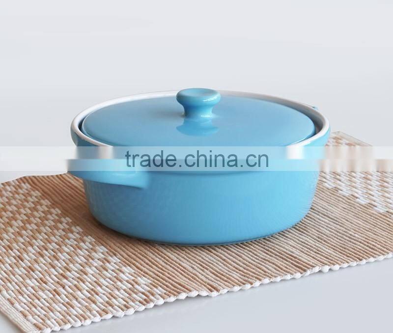 ceramic glaze bakerware with lid, Rectangle Oval Square Round Roaster