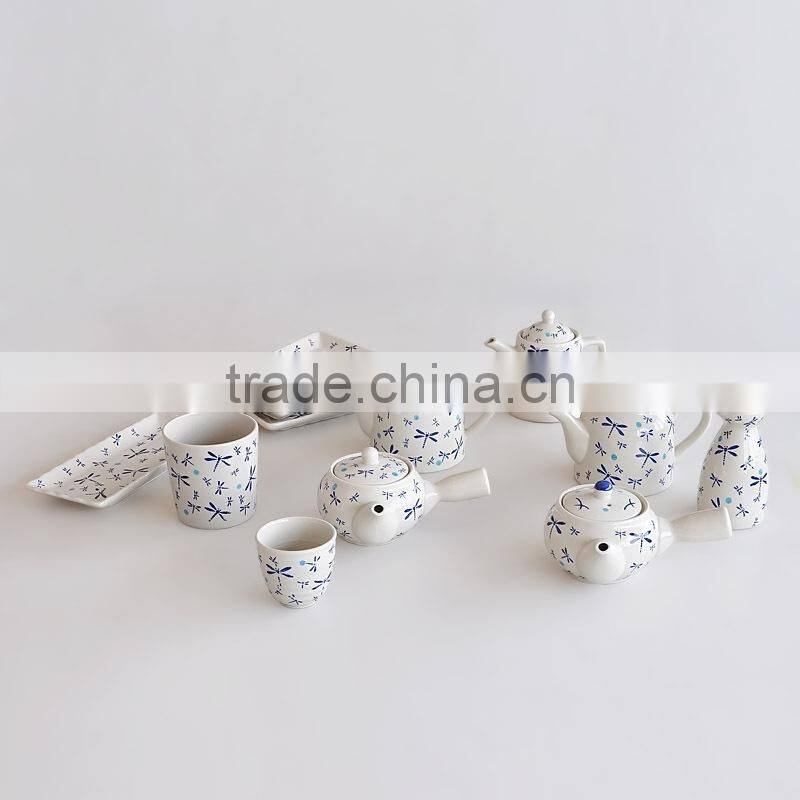 Japanese style dinnerware set with handpainting