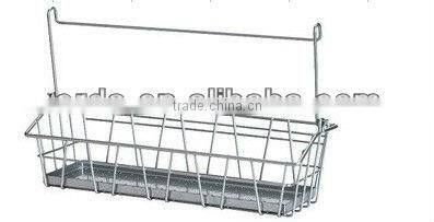 Chrome Wire Basket for Hanging Displays Shelving