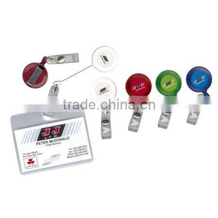 Square Shape retractable badge holder