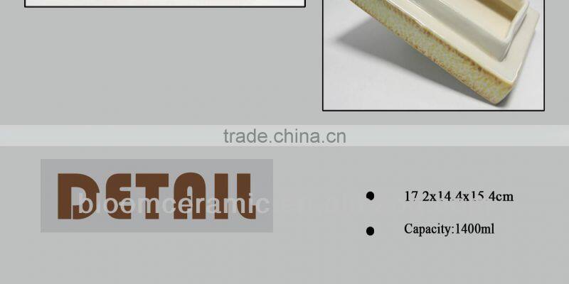 Fruit design ceramic candy jar