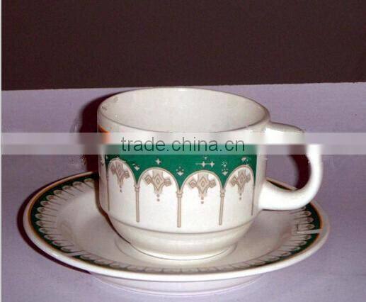 2014 wholesale bone china tea cup and saucer for Pakistan market