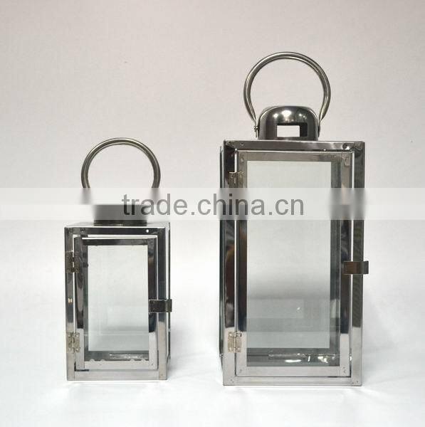 Stainless steel candle lantern