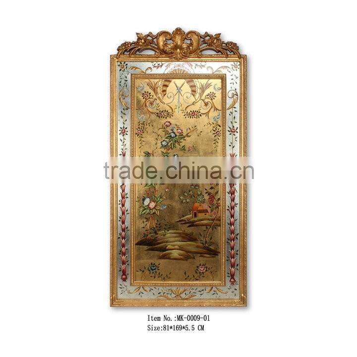 Hand Drawing/Painting with gold leaf frame