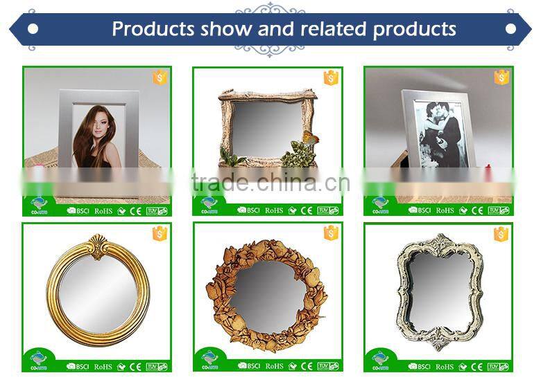 Beautiful Europe design handmade polyresin photo frame for home decoration