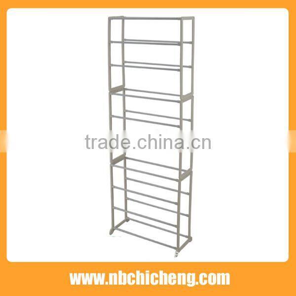 Detachable plastic shoe rack