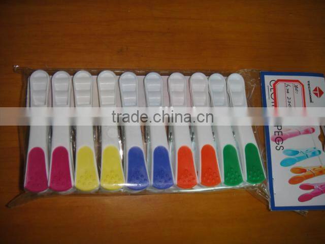 plastic colourful clothes hangers Plastic clothespin/clothes peg/clothes clip
