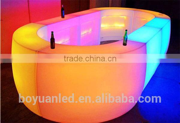 Outdor Party Used Waterproof LED Illuminated Bar furniture Set counter