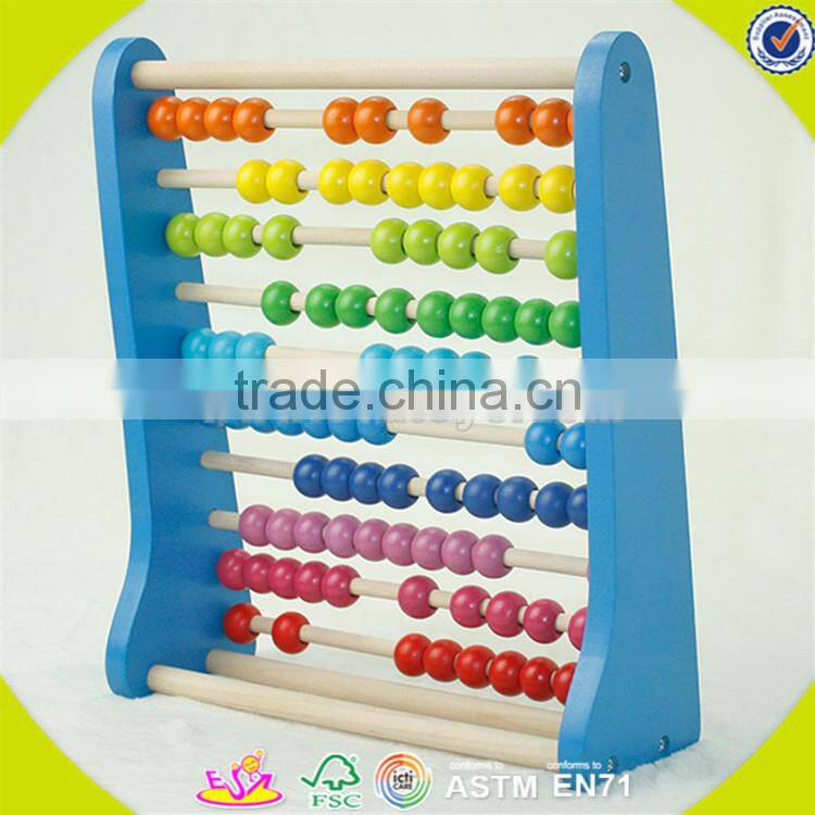 wholesale multifunctional Kids wooden abacus toy Colorful wooden toy abacus superior quality wooden abacus toy W12A010