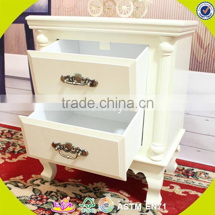 2017 New design white wooden bathroom storage cabinets high quality solid wooden bathroom storage cabinets W08H066