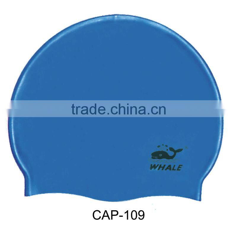 2016 Popular silicone swim cap,cheap waterproof swimming cap(CAP-100)