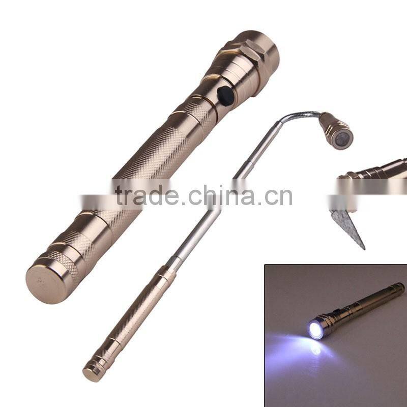 3 Powerful LED Light Flexible Magnetic Light Lamp Flashlight Pick Up Tool