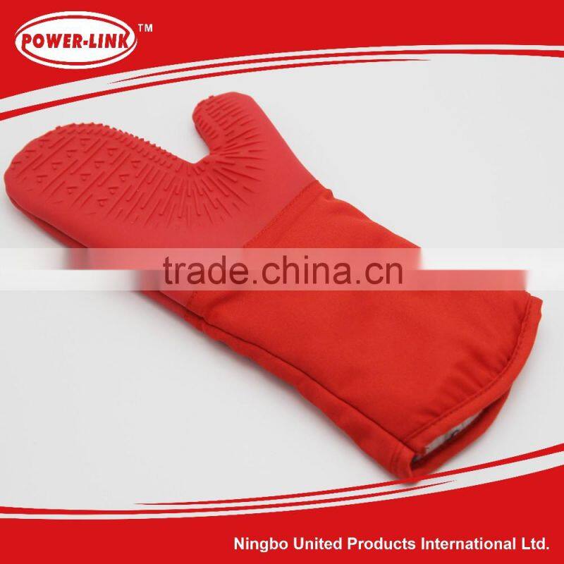 BBQ kitchen stripes cloth with Silicone large size Glove