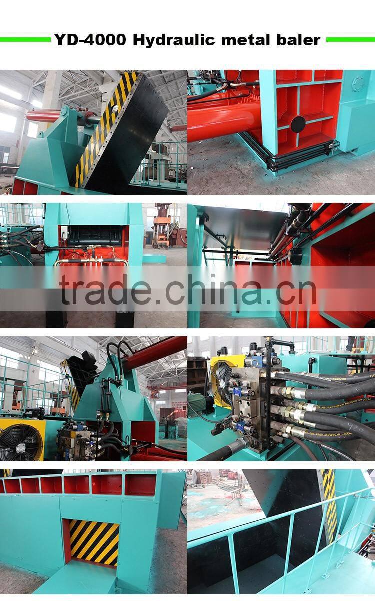 horizontal hydraulic scrap metal baler/baling press machine