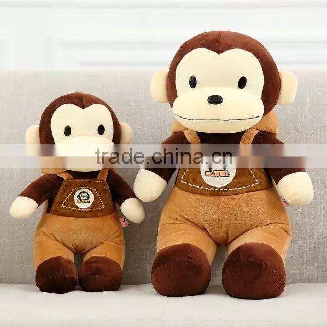2016 lovely animal toy plush monkey in China
