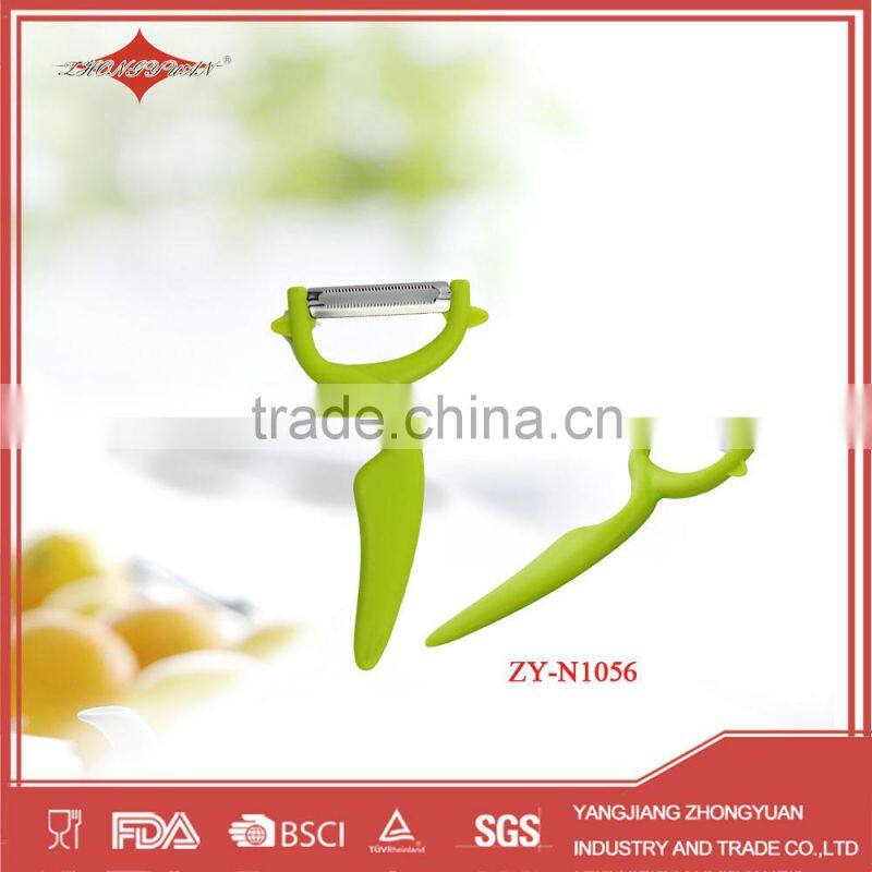 Fancy Y shape ceramic vegetable peeler with plastic handle