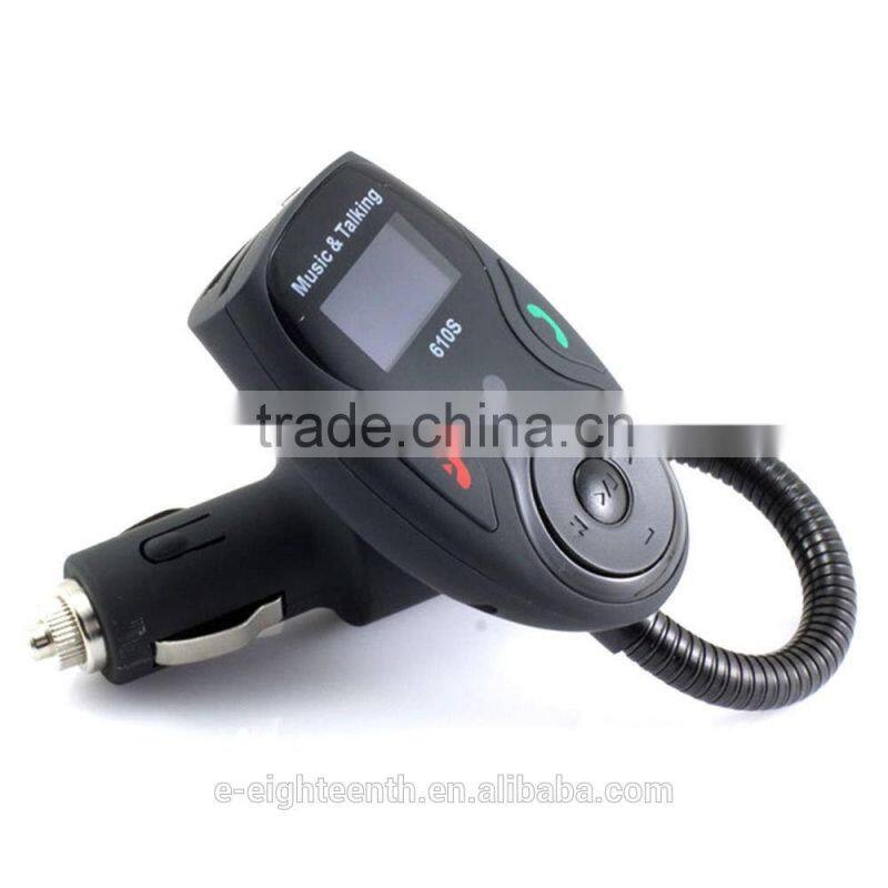 2016 popular Wireless Bluetooth FM Transmitter Modulator Flexible Car Kit MP3 Player