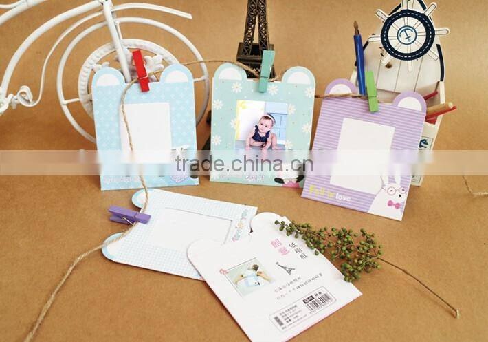 3Inches Cartoon DIY Newborn Baby Photo Frame For Home Decoration