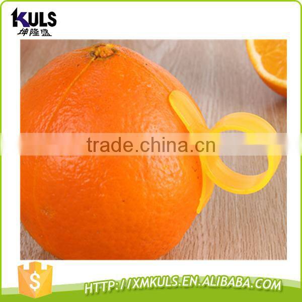 Ring cut plastic opener for orange pomelo peel