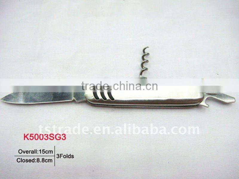 "stock"New design multi knife Novelty pocket knife multi function utility kinfe LED knife( K011H3)