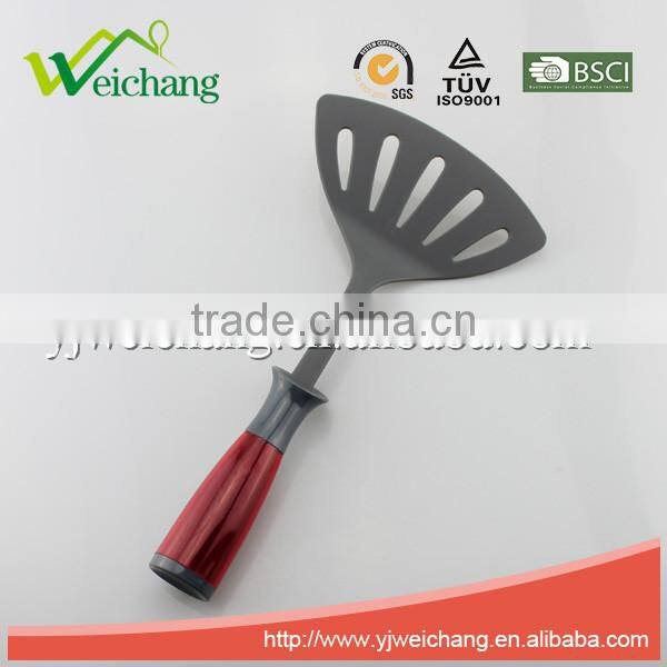 WCA510 Premium Nylon utensils SLOTTED TURNER Cooking Utensil Gadgets Set with Storage Stand (Multi-color)