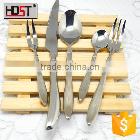 2015 new design Stainless Steel flight cutlery set laser line on handle