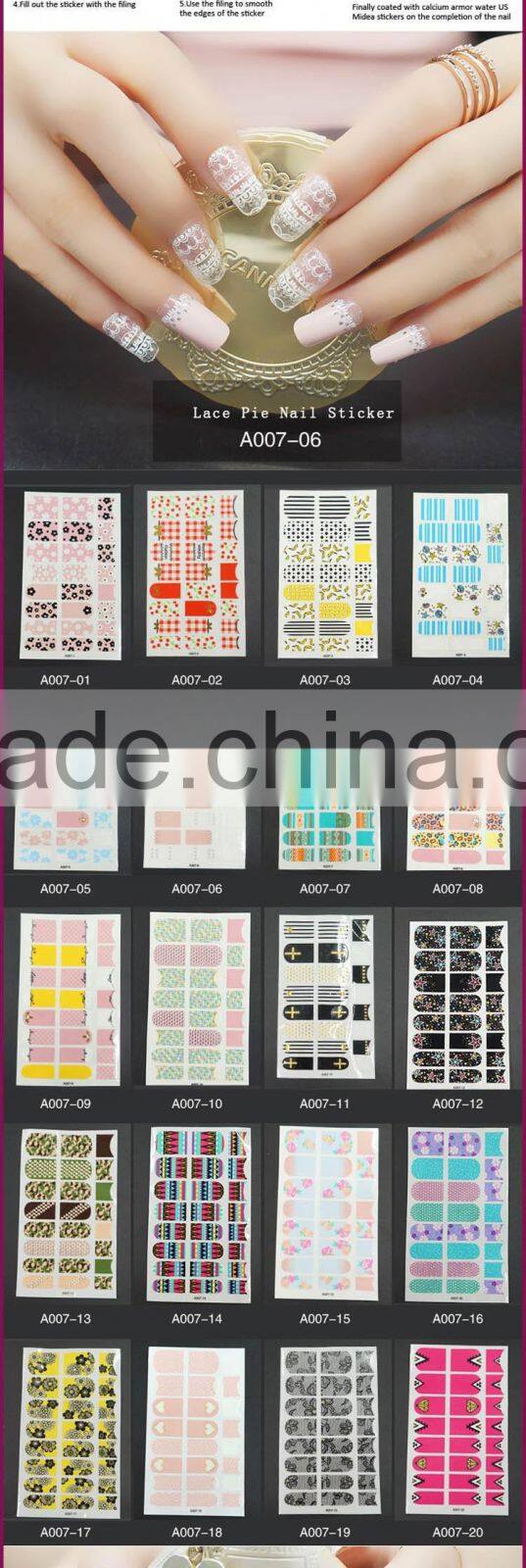 New Air Full cover beautiful nail art sticker/Nail sticker for nail decals