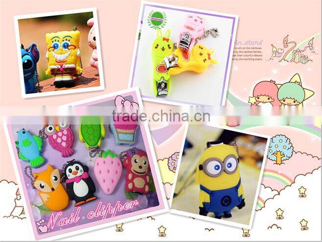 BBW cute animal silicone nail clipper/electric nail clipper