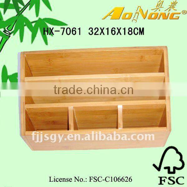 Multi-function bamboo office stationery product