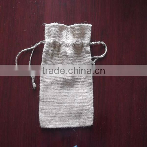 100% jute fabric drawstring pouches bag