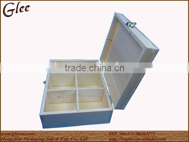 Chinese nature wooden coffee and tea packaging gift boxes