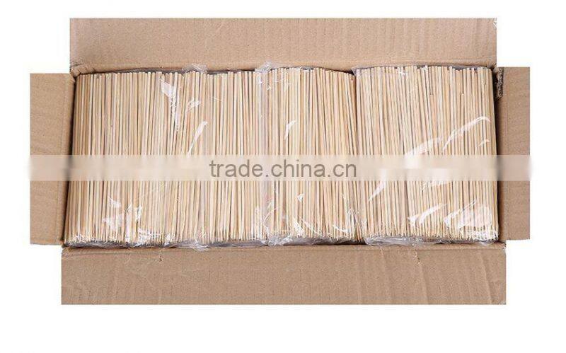 Hot sale high quality 2.5mm 100% solid round bamboo stick for BBQ, Yakitori, Skewer.