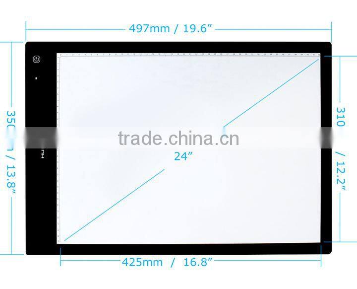 A3 size LB3 LED Ultra-thin Artcraft Tracing Adjustable Brightness Copy Board battery smart led light pad