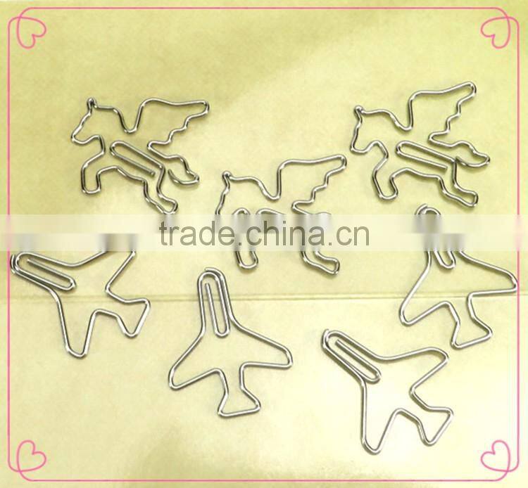 Nickel plated metal clip animal shape paper clips