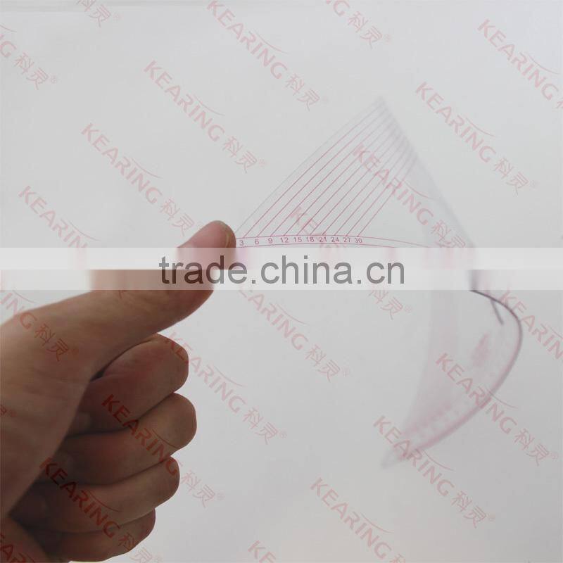 Kearing Grading Triangle Rulers Transparent Acrylic Scale Triangular Rulers with Protractor # T045