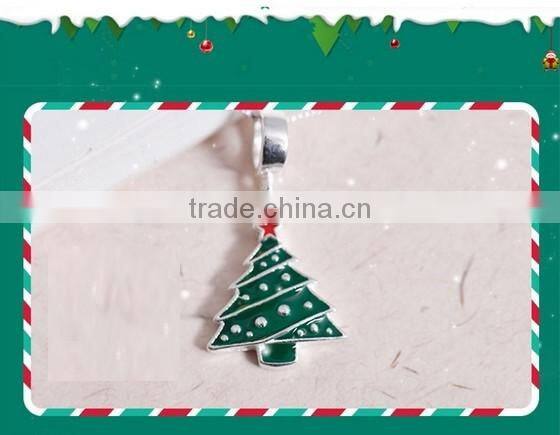 China wholesale 925 sterling silver fashion chain christmas tree deer hat pendant necklace